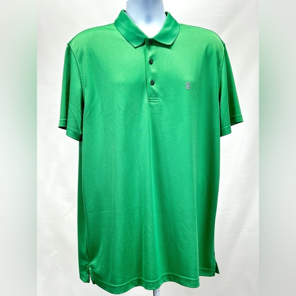 🛍️IZOD GOLF Men’s Kelly green grid‎ pattern golf polo size XL. - Picture 5 of 13